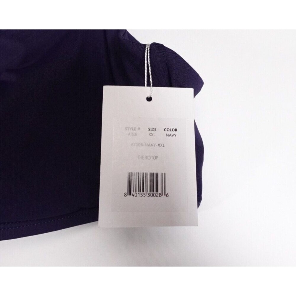 Andie Swim The Rio Bikini Top Navy Size XXL Convertible Straps NEW AT106 - Picture 5 of 8